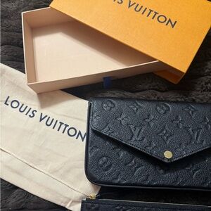 Louis Vuitton Empriente noir Felicie with card Holders NEW, includes everything